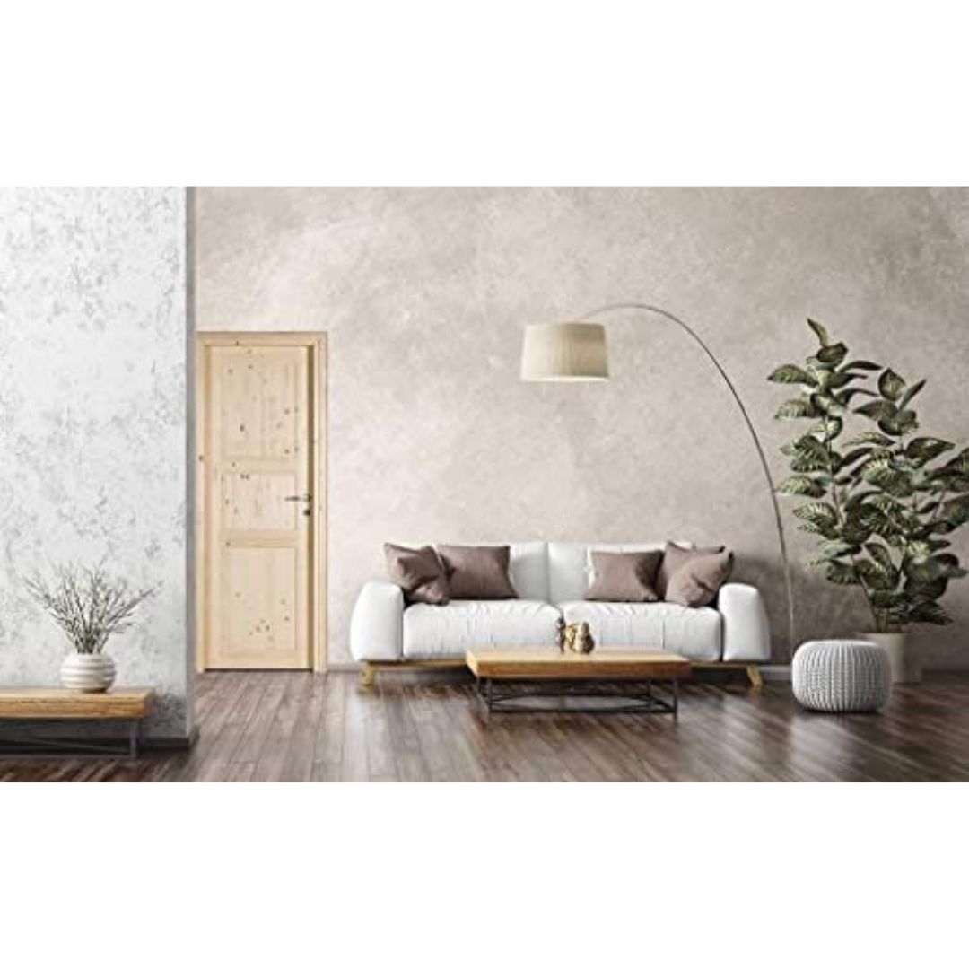 PORTA IN LEGNO DI ABETE GREZZO BATTENTE - 210 x 90 - REVERSIBILE 