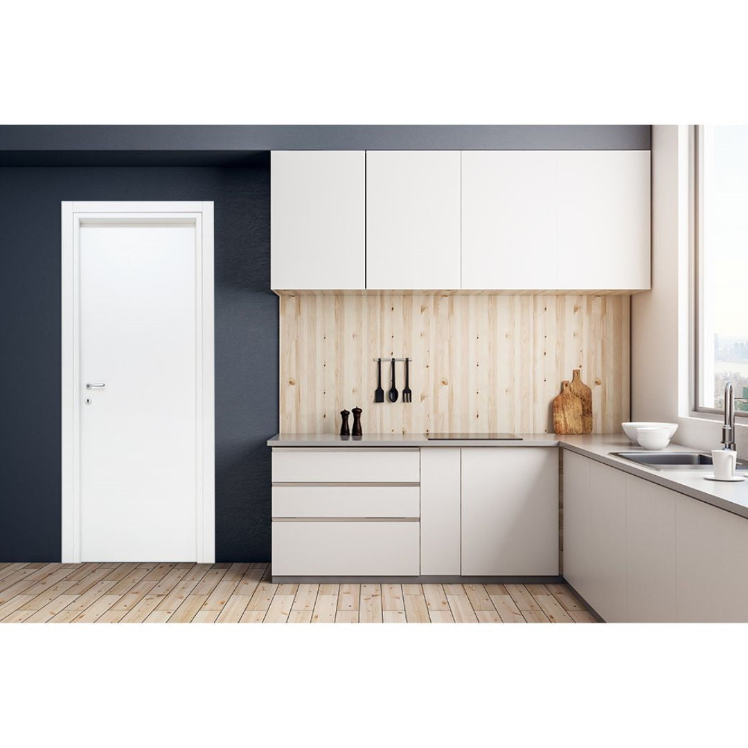 PORTA BASIC BIANCO LISCIO BATTENTE - 210 x 90 DESTRA