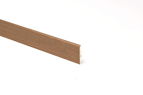 BATTISCOPA INCLINATO MDF NOCE RUSTICO - 5 BARRE - 12 ML