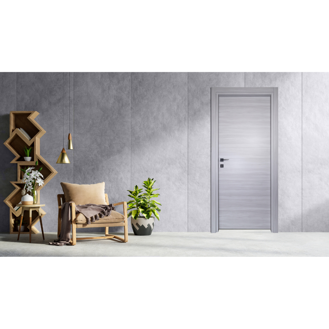 PORTA OLMO GRIGIO REVERSIBILE - 210 x 80 - REVERSIBILE