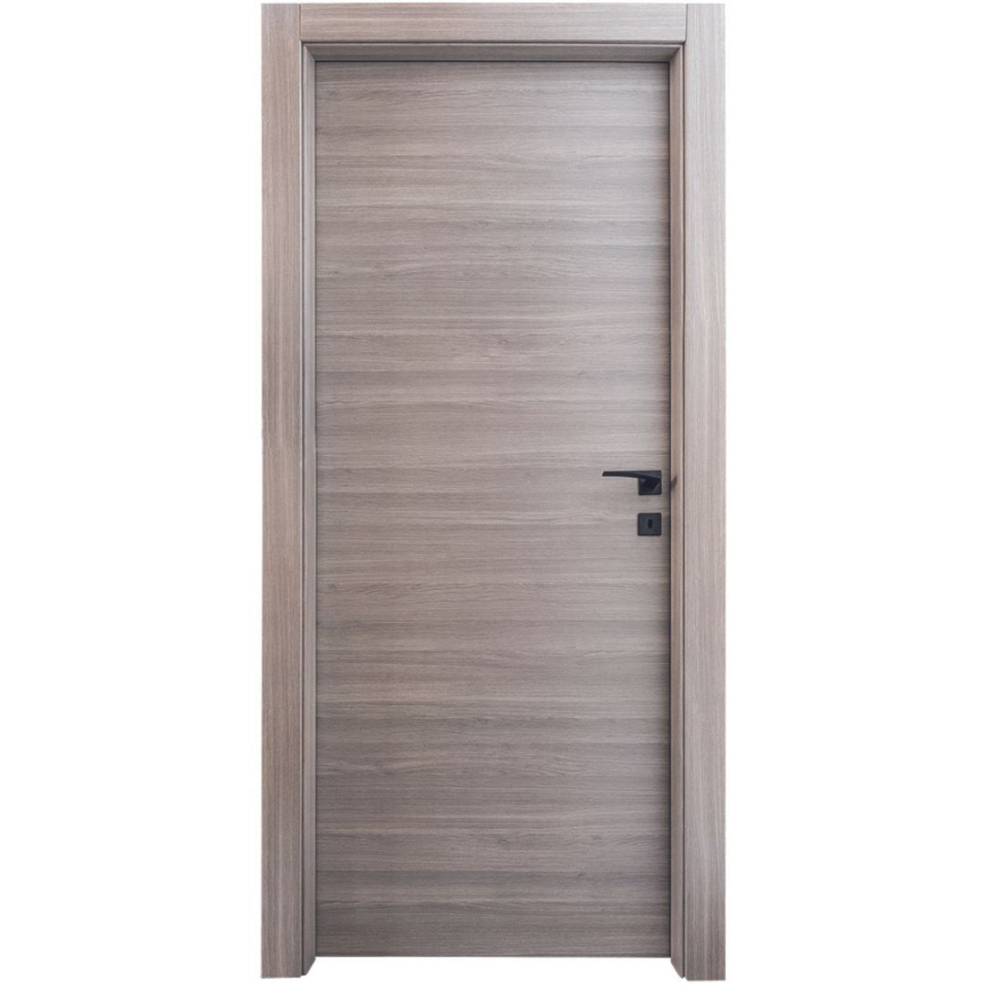 PORTA MATRIX ROVERE GRIGIO BATTENTE - 210 x 80 SINISTRA