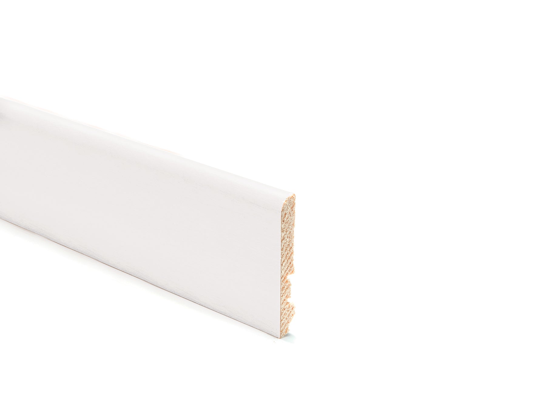 BATTISCOPA LEGNO BIANCO VERNIC. - 5 BARRE - H 60 MM - 11,25 M LINEARI